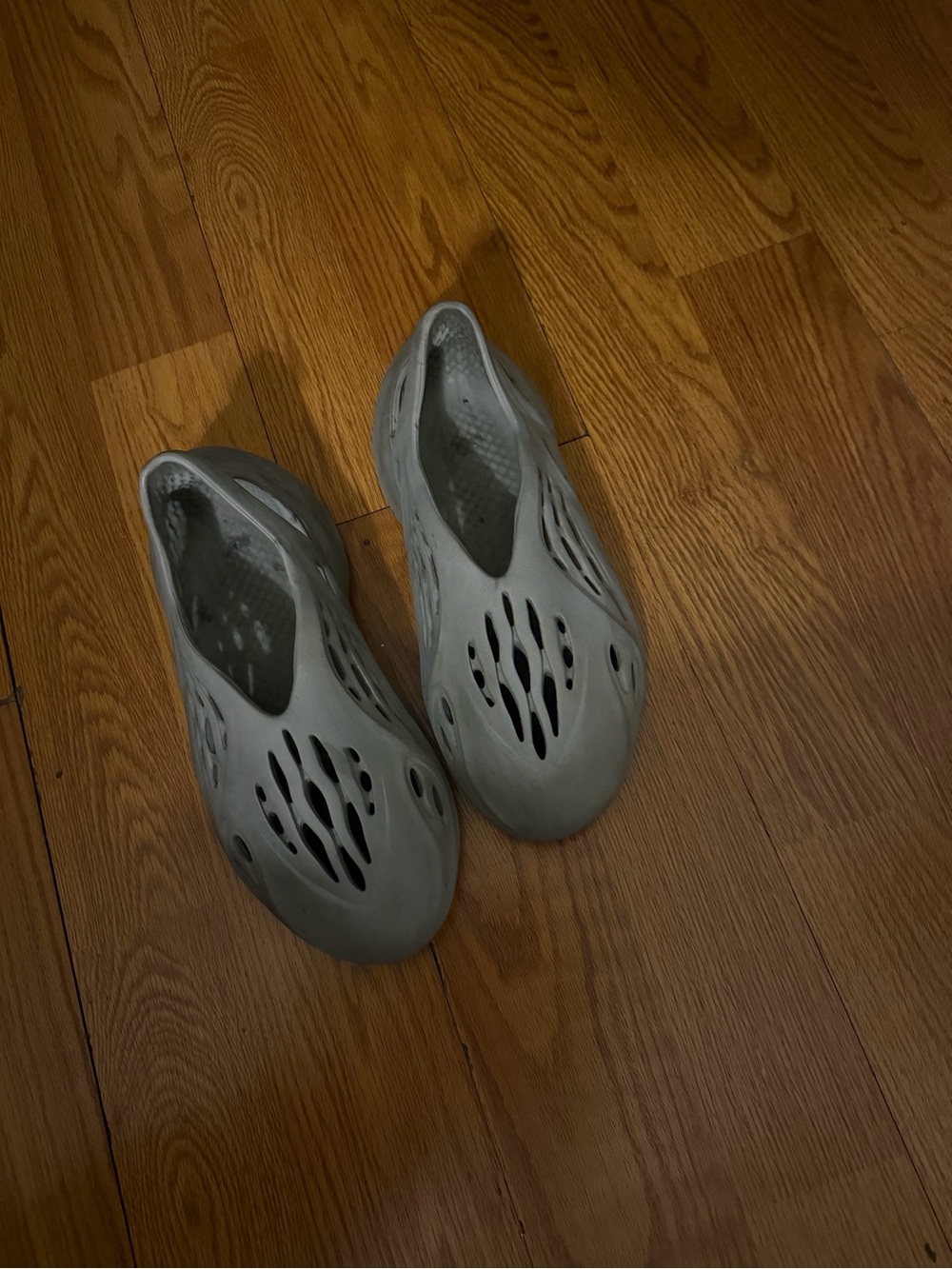 Yeezy Foam Slip-On Sandals in Light Gray